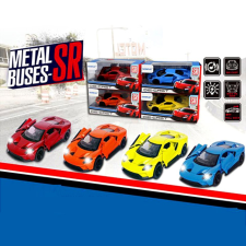 Magic Toys Fém hátrahúzós luxus sportautó fénnyel és hanggal 1/43 autópálya és játékautó