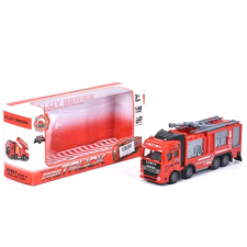 Magic Toys Fire Truck négytengelyes tűzoltóautó fém modell 1/43 autópálya és játékautó