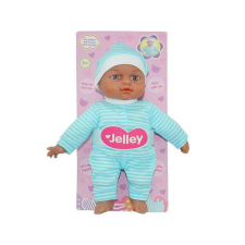 Magic Toys Jelley baba kék csíkos ruhában 25cm baba