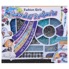 Magic Toys Jewelry Projects: DIY nagy ékszerkészítő szett kékes színekkel kreatív és készségfejlesztő