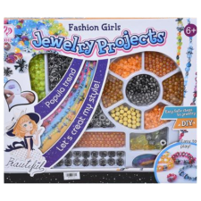 Magic Toys Jewelry Projects: DIY nagy ékszerkészítő szett narancssárgás színekkel kreatív és készségfejlesztő