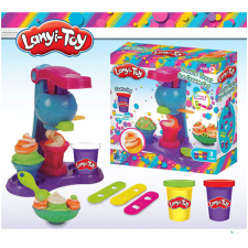 Magic Toys Lanyi-Toy csavart fagyi készítő gyurmakészlet 3 tégely gyurmával és formázó szerszámokkal gyurma