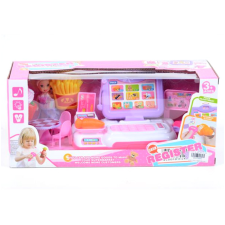 Magic Toys Lila-pink pénztárgép kiegészítőkkel, fénnyel és hanggal vásárlás