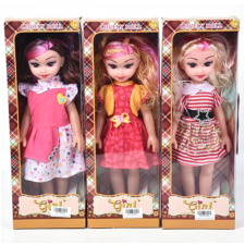 Magic Toys Lovely Doll 36cm-es divatbaba pink melírral háromféle változatban hangeffektekkel 1db baba