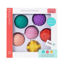 Magic Toys Puha labdák 6db-os szett bébiknek készségfejlesztő