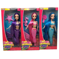 Magic Toys Sellő baba fényeffektekkel háromféle változatban 30cm baba