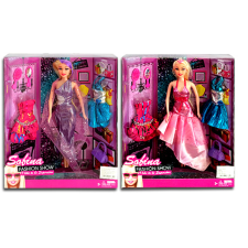 Magic Toys Sofina Fashion Show party ruhás baba extra ruhákkal és kiegészítőkkel 2 változatban baba