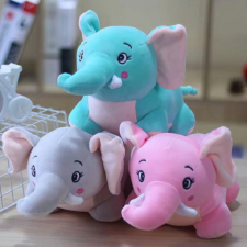 Magic Toys Színes plüss elefánt többféle változatban 25cm plüssfigura