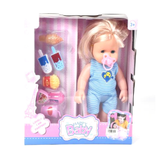 Magic Toys Szőke hajú baba hanggal és kiegészítőkkel 35cm baba