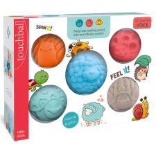 Magic Toys Touchball: Tapintás fejlesztő 5 db-os állatos labda szett készségfejlesztő