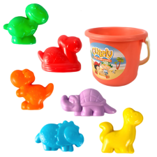 Magic Toys Vidám dinoszauruszos homokozó szett vödörrel homokozójáték
