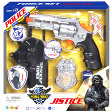 Magic Toys World Police fegyver szett fénnyel és hanggal katonásdi