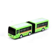 Magic Toys Zöld csuklós busz fénnyel és hanggal autópálya és játékautó