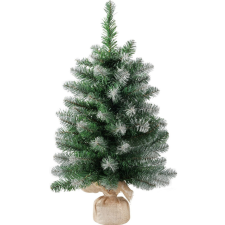 MagicHome Belo műfenyő jutában, havas végek, extra sűrű, 60 cm műfenyő