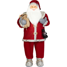 MagicHome karácsonyi dekoráció, Mikulás, piros, 120 cm karácsonyi dekoráció