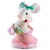 MagicHome MagicHome Candy Line karácsonyi dekoráció, rózsaszín egér, 27 cm