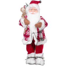 MagicHome MagicHome karácsonyi dekoráció, Álló Mikulás, piros 46 cm karácsonyi dekoráció