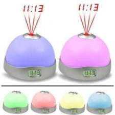  Mágikus projektoros óra kivetítős éjszakai lámpa éjjeli fény