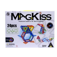 MagKiss 24 darabos mágneses építőjáték barkácsolás, építés