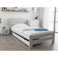 Magnat PARIS magasított ágy 90x200 cm, fehér Ágyrács: Ágyrács nélkül, Matrac: matrac nélkül ágy és ágykellék