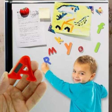  Mágneses színes betűkészlet számokkal és műveleti jelekkel, készségfejlesztő kreatív és készségfejlesztő