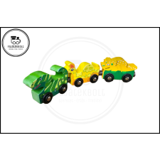  Mágneses vonat szett - Dínó fajáték