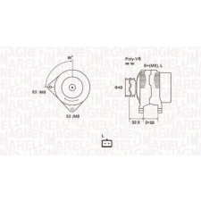 MAGNETI MARELLI generátor 063731627010 autóalkatrész
