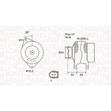 MAGNETI MARELLI generátor 063731837010 autóalkatrész