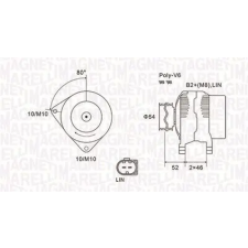 MAGNETI MARELLI generátor 063731970010 autóalkatrész