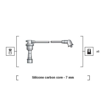 MAGNETI MARELLI gyújtókábelkészlet MAGNETI MARELLI 941318111088 autóalkatrész