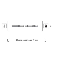MAGNETI MARELLI gyújtókábelkészlet MAGNETI MARELLI 941318111205 autóalkatrész