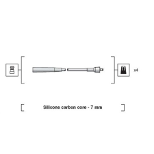 MAGNETI MARELLI gyújtókábelkészlet MAGNETI MARELLI 941318111226 autóalkatrész