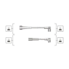 MAGNETI MARELLI gyújtókábelkészlet MAGNETI MARELLI 941319170051
