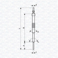 MAGNETI MARELLI izzítógyertya MAGNETI MARELLI 062900129304 autóalkatrész