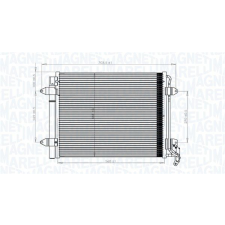 MAGNETI MARELLI kondenzátor, klíma MAGNETI MARELLI 350203833000 autóalkatrész