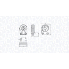 MAGNETI MARELLI Olajhűtő, motorolaj MAGNETI MARELLI 350300001400 autóalkatrész