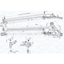 MAGNETI MARELLI törlőrudazat MAGNETI MARELLI 085570738010 autóalkatrész