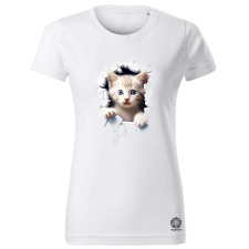 Magnolion 3d cica v2 női póló - 19 szín, XS-2XL női póló