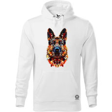 Magnolion Absztrakt Német juhászkutya v1 férfi pulóver - 19 szín, S-5XL