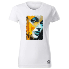 Magnolion Absztrakt portré v4 női póló - 19 szín, XS-2XL