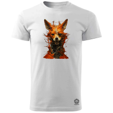 Magnolion Absztrakt róka v4 férfi póló - 19 szín, S-3XL férfi póló