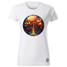 Magnolion Absztrakt séma fa női póló - 19 szín, XS-2XL női póló