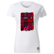 Magnolion Absztrakt törzsi szerelem v1 női póló - 19 szín, XS-2XL női póló