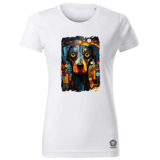 Magnolion Absztrakt vadászkutya v3 női póló - 19 szín, XS-2XL női póló