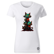 Magnolion Ácsorognak a cicák v4 női póló - 19 szín, XS-2XL