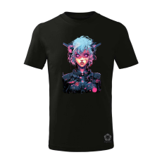 Magnolion Anime cyberpunk fantázia v3 gyerek póló - 11 szín, 4-12 éves