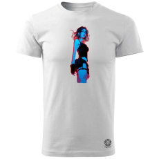 Magnolion Anime lány pózol v10 férfi póló - 19 szín, S-3XL