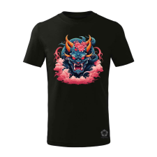 Magnolion Anime Oni maszk v1 gyerek póló - 11 szín, 4-12 éves gyerek póló