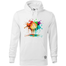 Magnolion Bitcoin loccsanás férfi pulóver - 19 szín, S-5XL