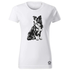 Magnolion Border collie rajz v6 női póló - 19 szín, XS-2XL